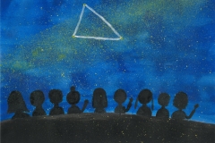 「みんなと星空を見たよ。」谷平 夏菜 さん（小学６年生、広島県）