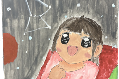 「きれいな星のプラネタリウム」雪乃 さん（小学３年生、福島県）